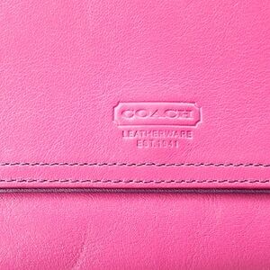 Coach Pink&Purple Leather Wallet